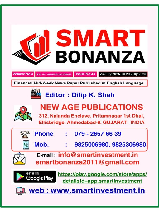 Title details for Smart Bonanza Financial Weekly English by New Age Publications Pvt. Limited - Available